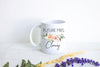 Future Mrs. Peach Floral Custom Name - White Ceramic Mug