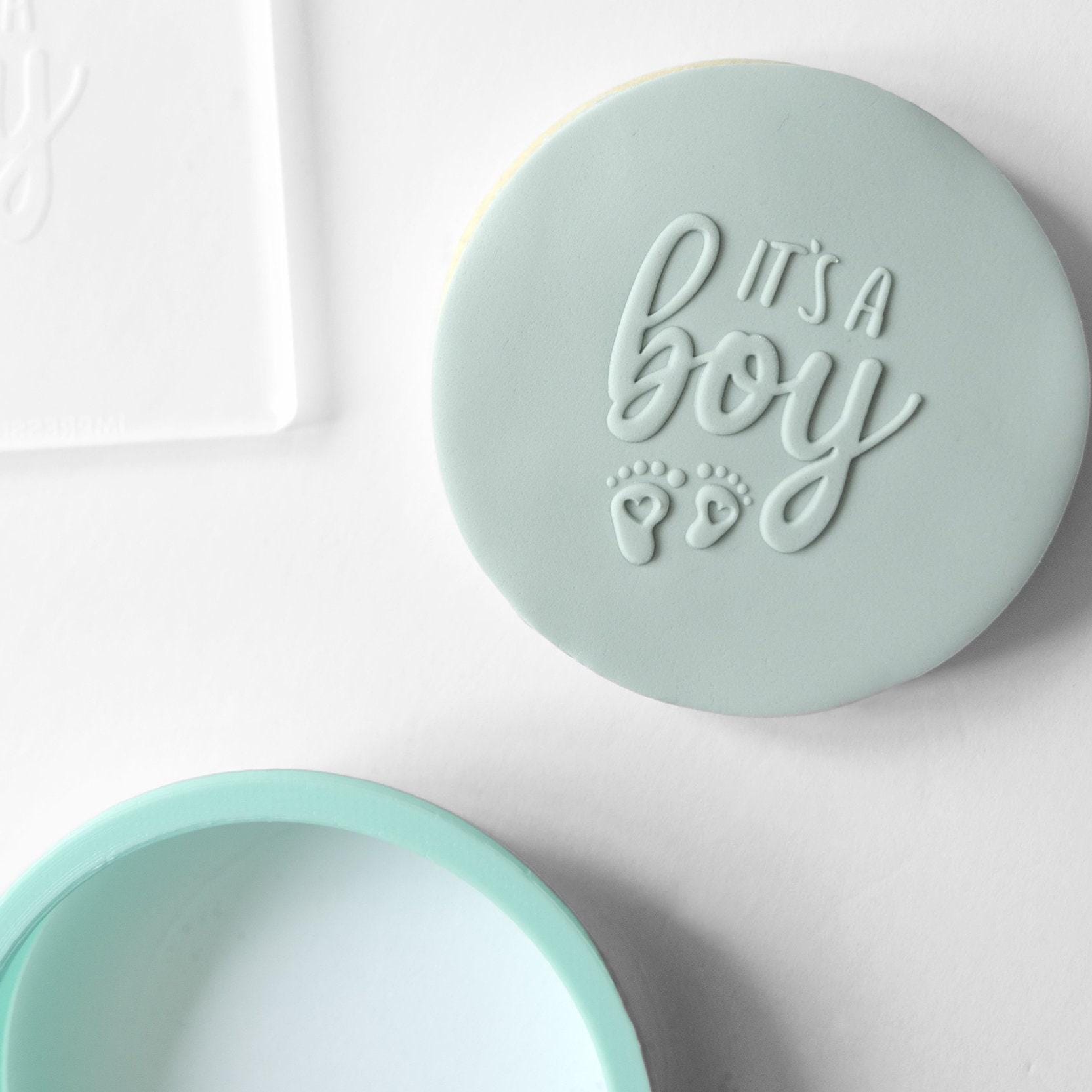 It's a Boy Acrylic Fondant Embosser With Cutter