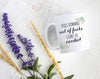 Does Running Out Of Fucks Count as Cardio Floral Mug - White Ceramic Mug