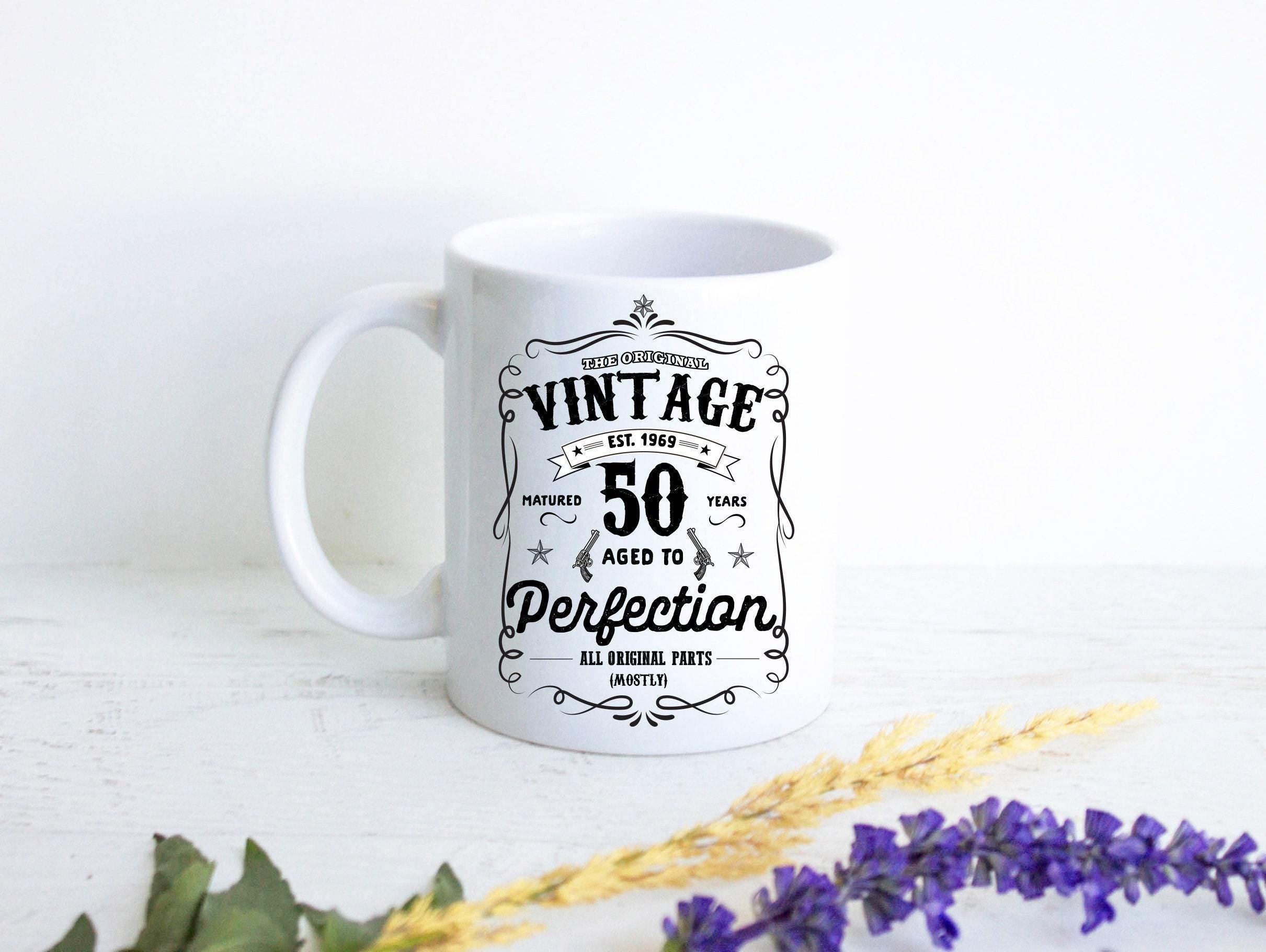Aged to Perfection 50th Birthday - White Ceramic Mug