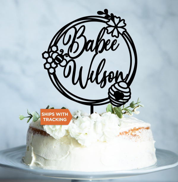 Custom Name Babee Cake Topper