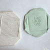 Best Teacher Ever Fondant Embosser Stamp and Optional Cutter