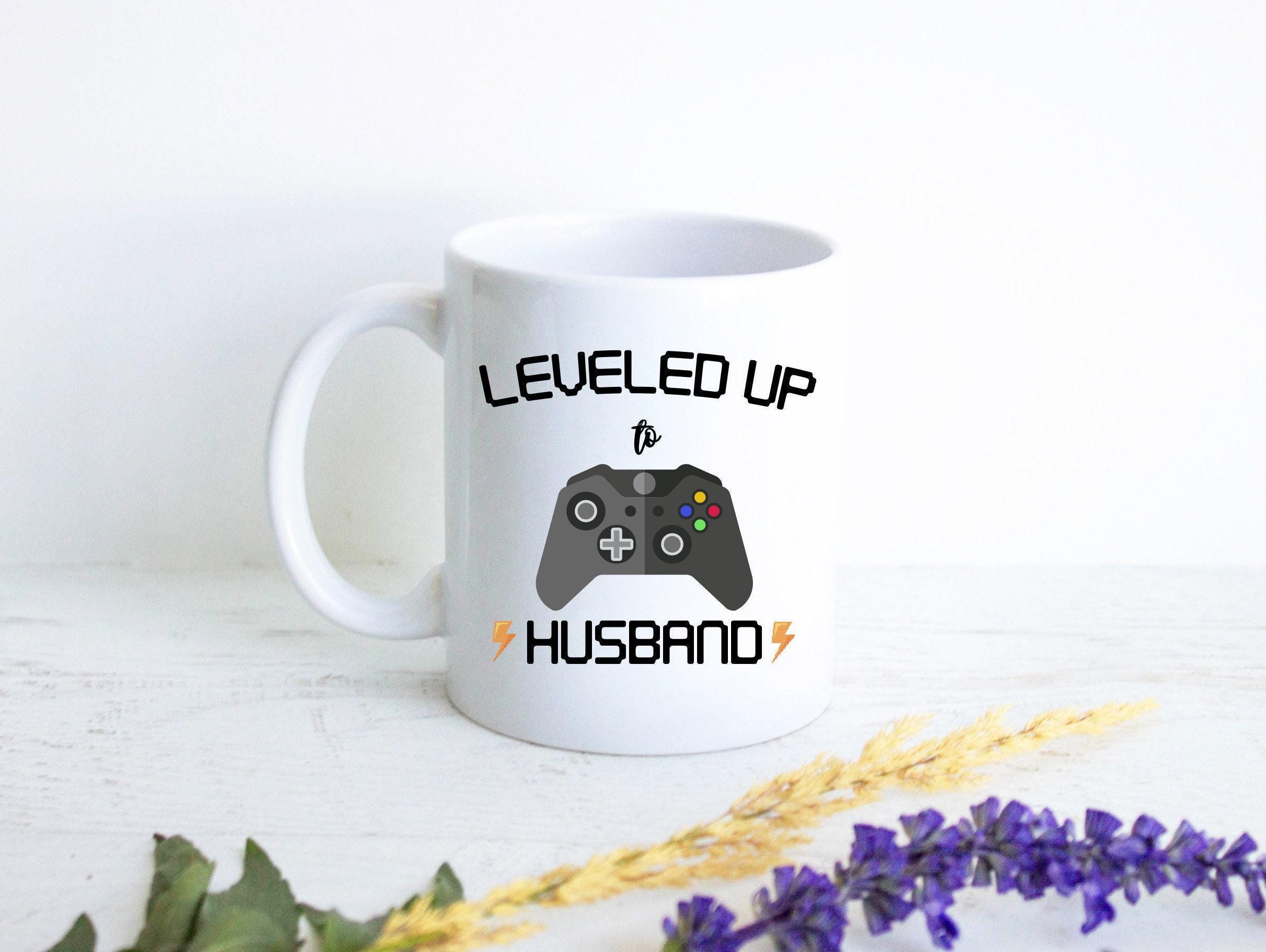 Leveled Up to Husband Nintendo - White Ceramic Mug