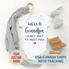 Personalized Hello Grandpa Bodysuit
