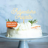 Adventure Awaits Wedding Cake Topper