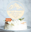 Custom Name Our Adventure Continues Wedding Cake Topper