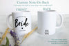 Mother of the Bride Mother of the Groom Individual or Mug Set Custom Date - White Ceramic Mug