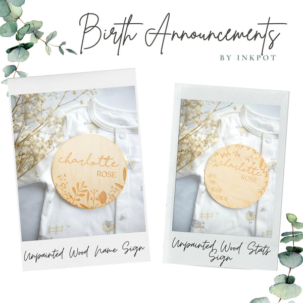 Custom Baby Name Sign