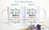 Only the Best Sisters Get Promoted to Maid of Honor Greenery - White Ceramic Mug