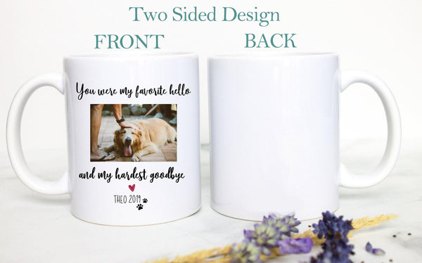 Custom Photo Dog Loss #2 - White Ceramic Mug
