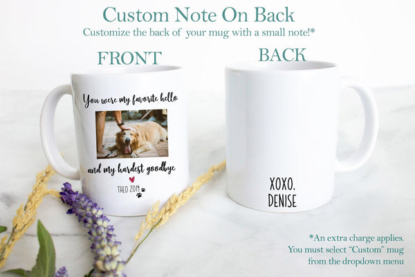 Custom Photo Dog Loss #2 - White Ceramic Mug