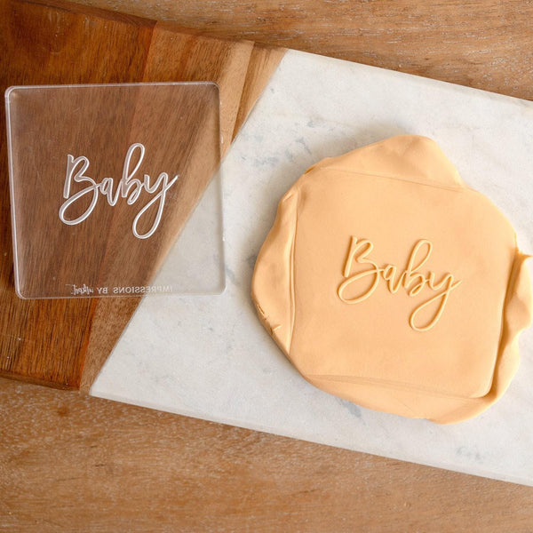 Baby Acrylic Fondant Embosser With Cutter