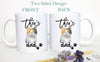 Personalized Tabby Cat Mom and Dad Individual or Mug Set #2- White Ceramic Custom Mug