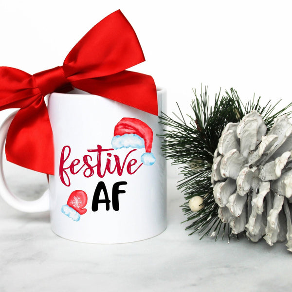 Festive AF Mug - White Ceramic Mug