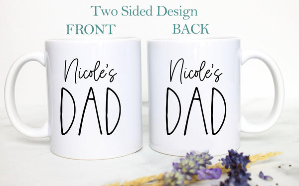 Mom and Dad Individual or Mug Set - White Ceramic Mug