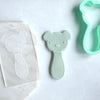 Bear Rattle - Acrylic Fondant Embosser With Optional Cutter