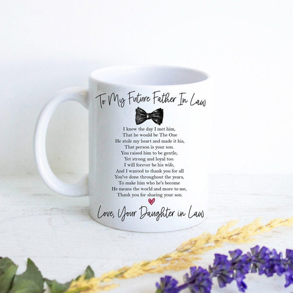 Future Father In Law Mug Custom Name - White Ceramic Mug