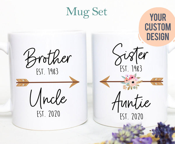 Aunt Promoted to Godmother Uncle Godfather Individual OR Mug Set