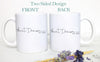 Personalized Name Aunt and Uncle Individual or Mug Set #4 - White Ceramic Mug