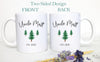 Personalized Aunt and Uncle Name Summer Individual or Mug Set - White Ceramic Mug