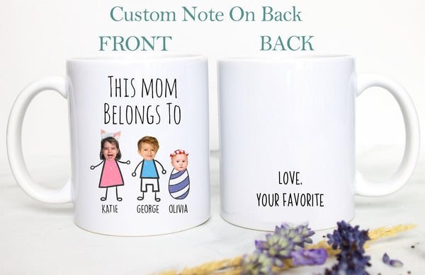 Custom Baby Face Photo Gift For Mom Dad Individual OR Mugset, This Mom Dad Belongs To, Personalized Photo Mug, Christmas Gift, Baby Face Mug