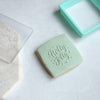 Holly Jolly Fondant Embosser Stamp and Cutter