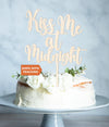 Kiss Me at Midnight Wedding Cake Topper