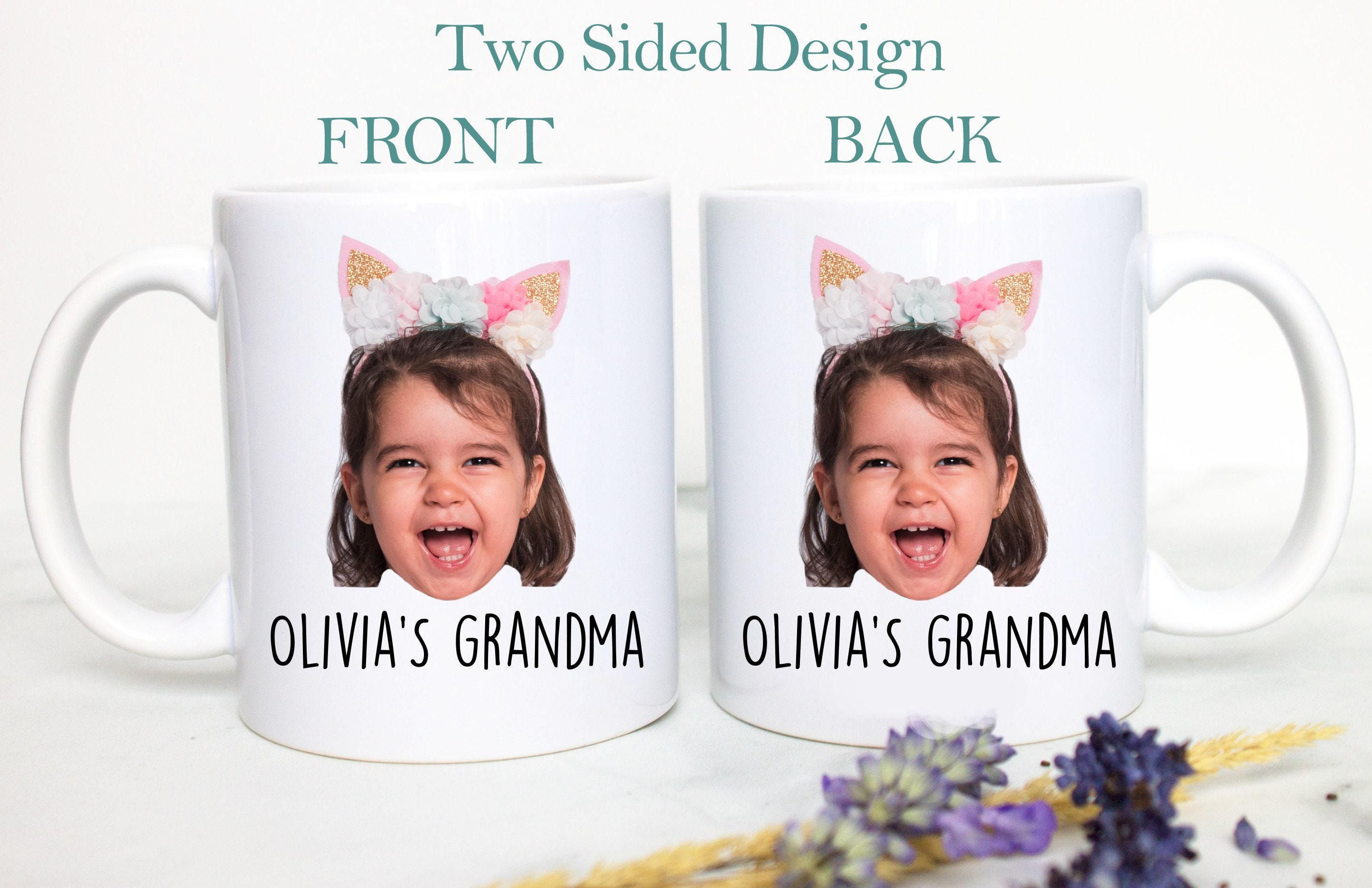 Custom Baby Face Photo Gift For Grandpa Grandma Individual OR Mugset, Personalized Photo Mug, Christmas Gift Grandma, Baby Face Gift Mug