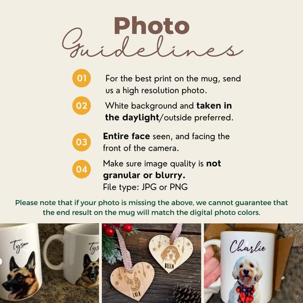 Custom Photo Pet Photo Wood Engraving Christmas Ornament
