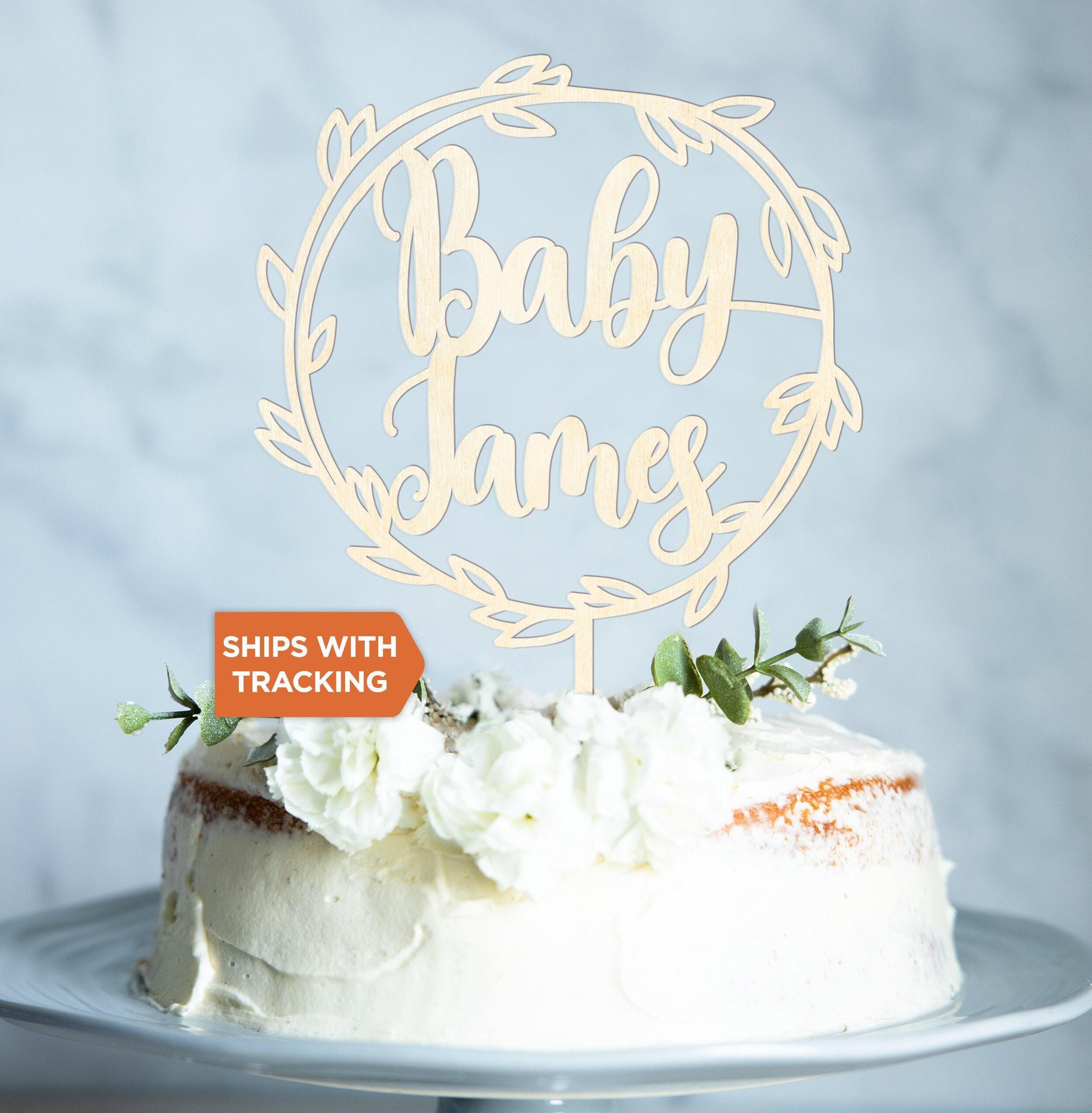 Custom Baby Name Cake Topper