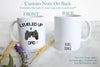Leveled Up to Dad PlayStation - White Ceramic Mug