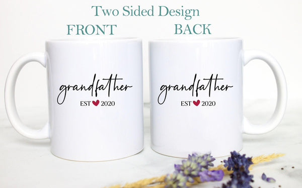 Grandpa and Grandma Est Individual or Mug Set #3 - White Ceramic Mug