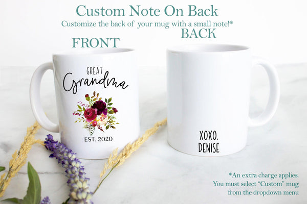 Great Grandpa and Grandma Individual or Mug Set - White Ceramic Mug