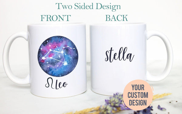 Leo Mug - Personalized Name Zodiac Mug