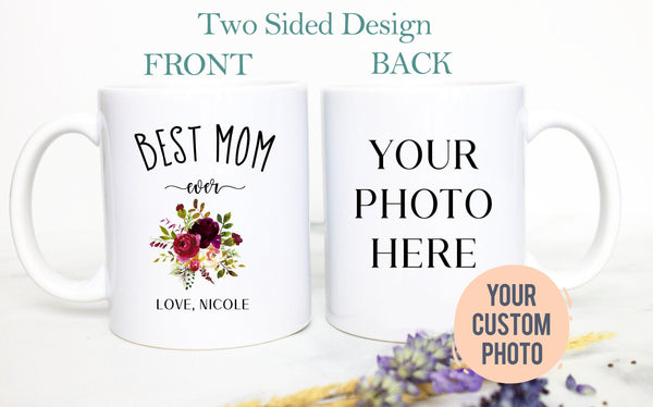 Best Mom Custom Photo Gift - White Ceramic Mug