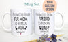 Promoted from Fur Mom and Dad to Human Individual or Mug Set #2 - White Ceramic Mug