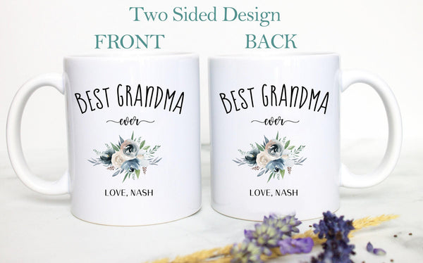 Best Grandpa and Grandma Ever Individual or Mug Set - White Ceramic Mug