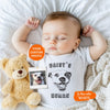 Custom Pet's Human Bodysuit | Protected By Pets, Newborn Outfit, Gift for Baby, Dog Brother, Baby Announcement,Cat Portrait,New Best Friend