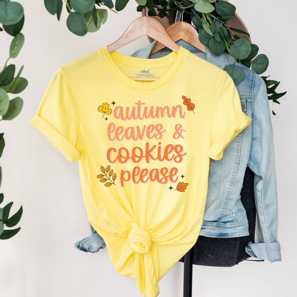 Autumn Leaves and Cookies Please T-Shirt