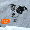 Custom Pet Face Sweatshirt | Custom Dog Photo and Name Sweater, Custom Dog Cat Portrait Gift, Pet Memorial Gift, Dog Mom Gift
