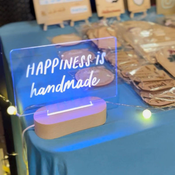 Custom LED Acrylic Logo Sign | Business Sign, 3D Business Logo for Markets or Party Decor, Custom LED Sign, LED Desk Lamp or Store Display