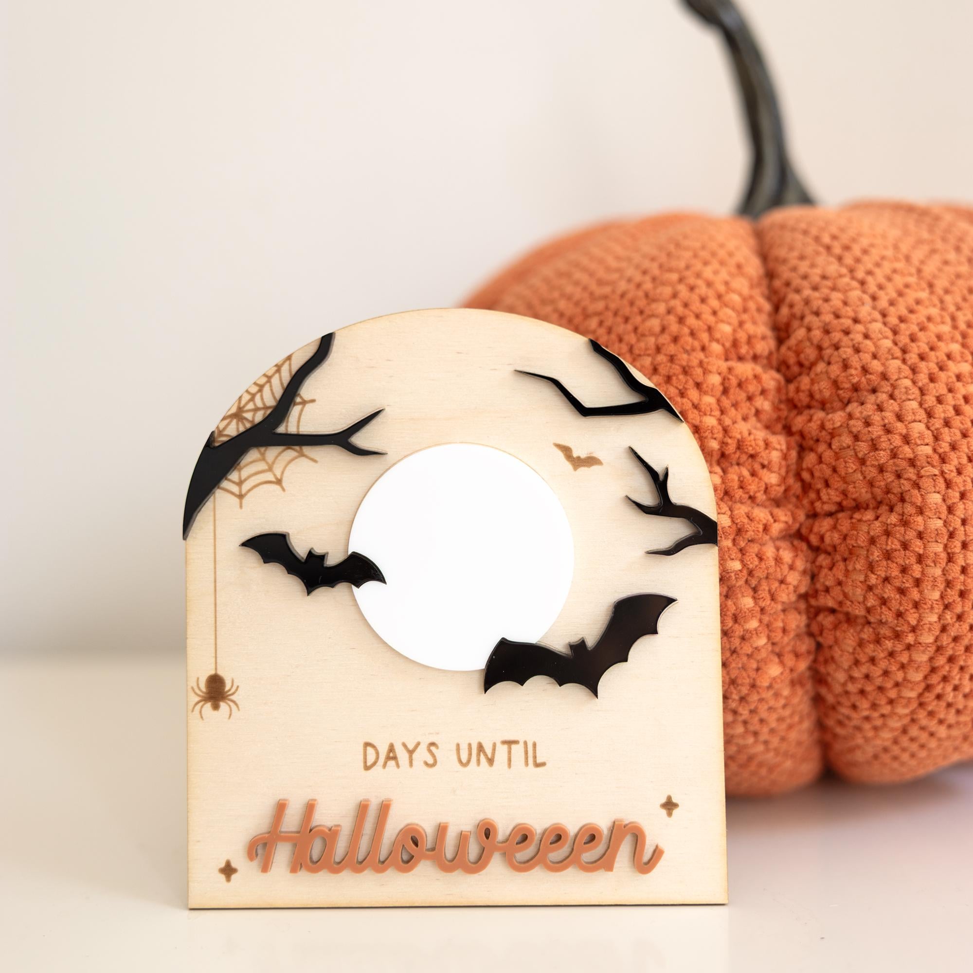 Halloween Countdown Sign or Magnet | Days Until Halloween Dry Erase Sign, Cute Halloween Decor, Spooky Halloween Sign