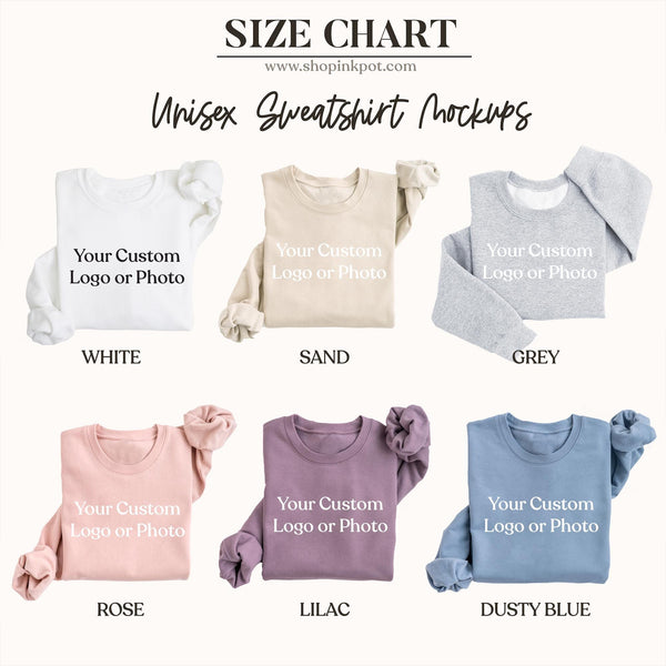 Custom Sweatshirt - Upload Your Own Logo or Photo