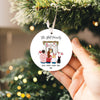 Personalized Family Christmas Ornament 2025 – Custom Family Name Ornament, Ceramic Holiday Keepsake, Family Christmas Gift