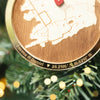 Where We Met Map Ornament 2025 – Personalized Map Christmas Ornament, Where It All Began, Couples Holiday Gift, Engagement Keepsake