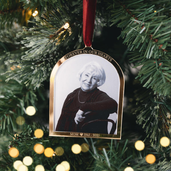 Memorial Photo Ornament, Personalized Remembrance Keepsake, In Loving Memory Ornament, Sympathy Gift