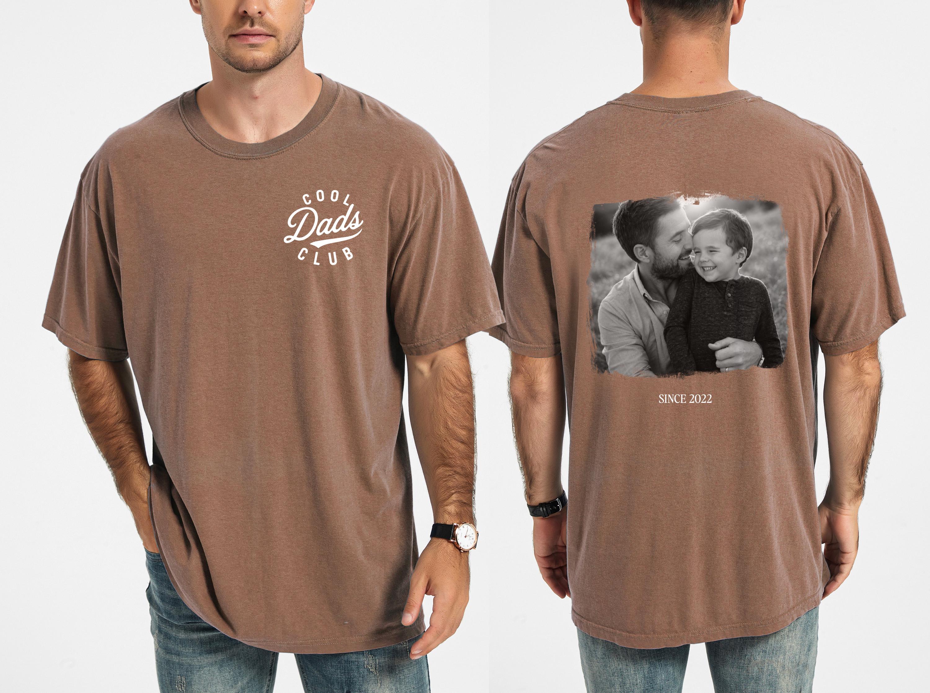 Custom Photo Dad Shirt, Personalized Father's Day Gift for Dad, Cool Dads Club Shirt, Dad EST Year Tee, Gift From Kids