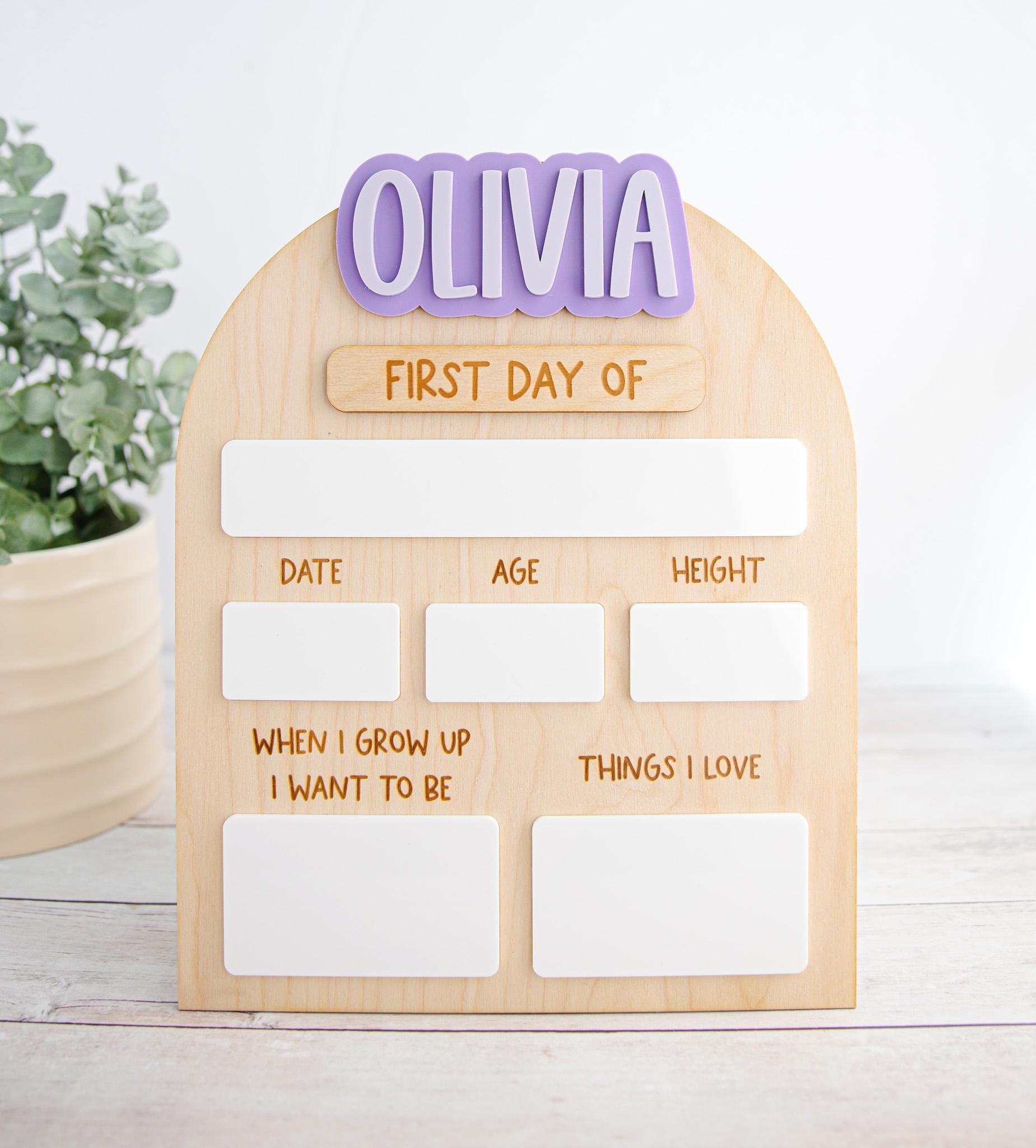 First & Last Day of School Sign