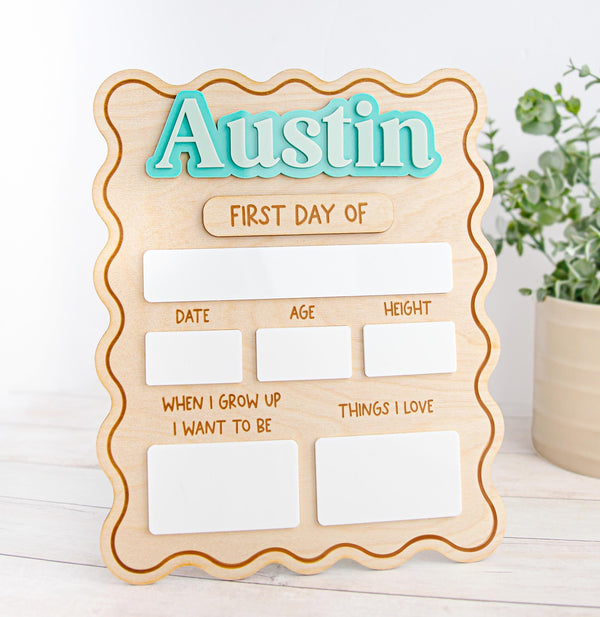 First & Last Day of School Sign
