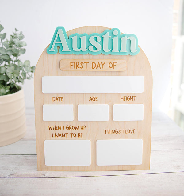 First & Last Day of School Sign